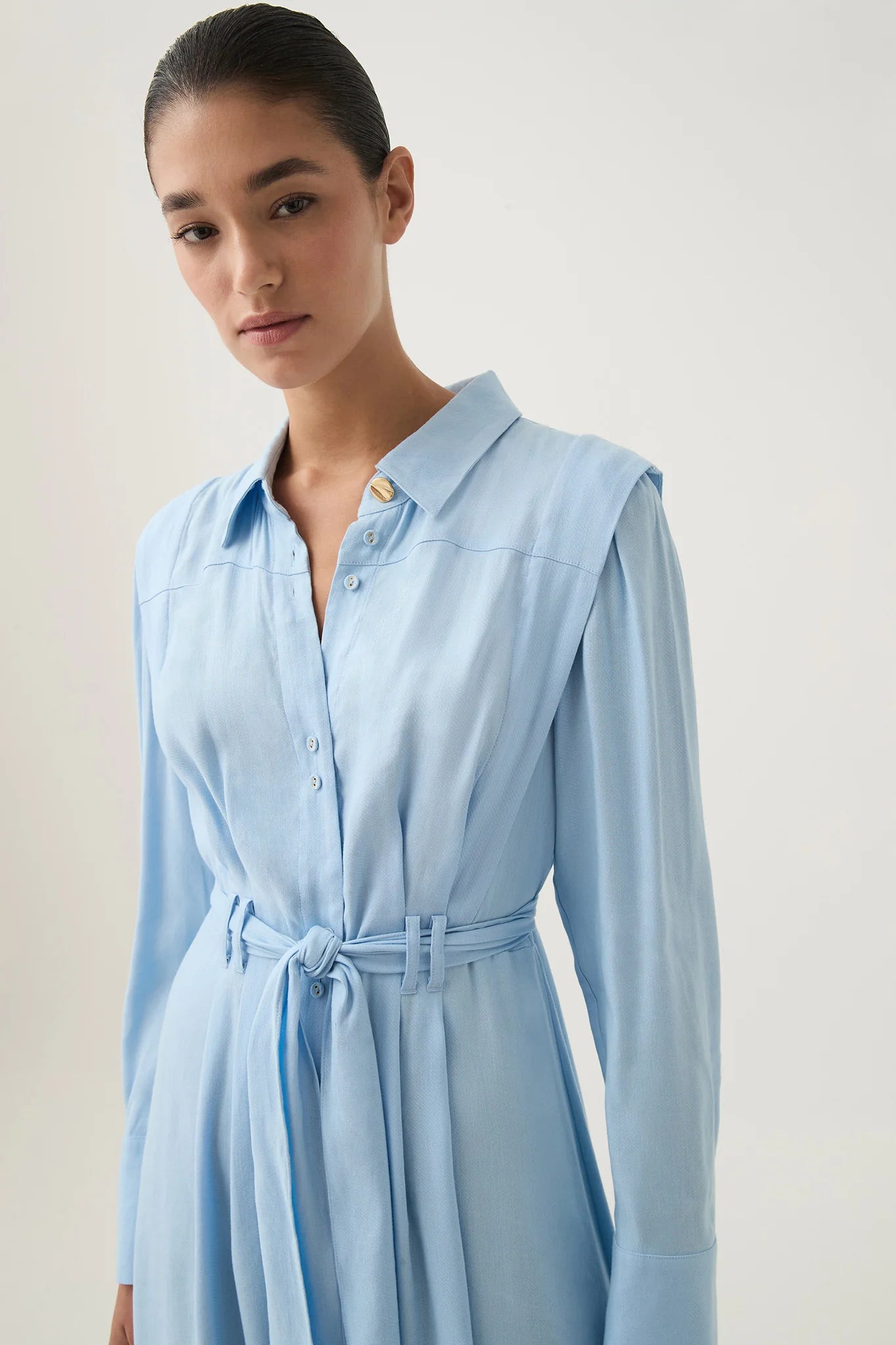 【Aje.】Deia Midi Dress Deia Midi Dress | Powder Blue | Aje – Aje ROW
