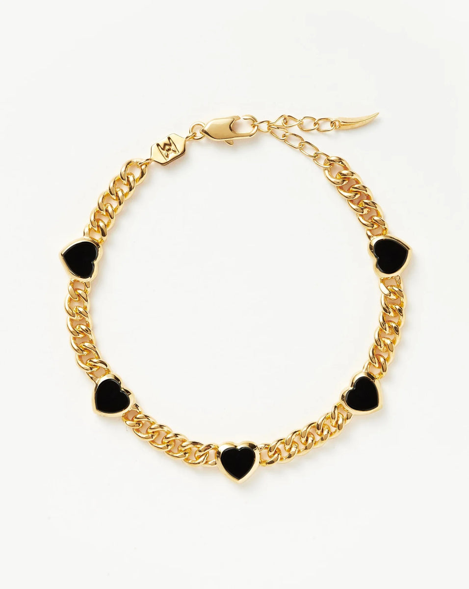 関税送料込【MISSOMA】Jelly Heart Gemstone Charm ブレスレット jelly-heart-gemstone-charm-