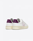 V-12 Leather White Parme Magenta