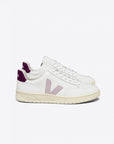 V-12 Leather White Parme Magenta