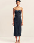 Jaques Strapless Midi Dress