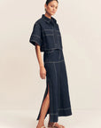 Jaques Flared Midi Skirt