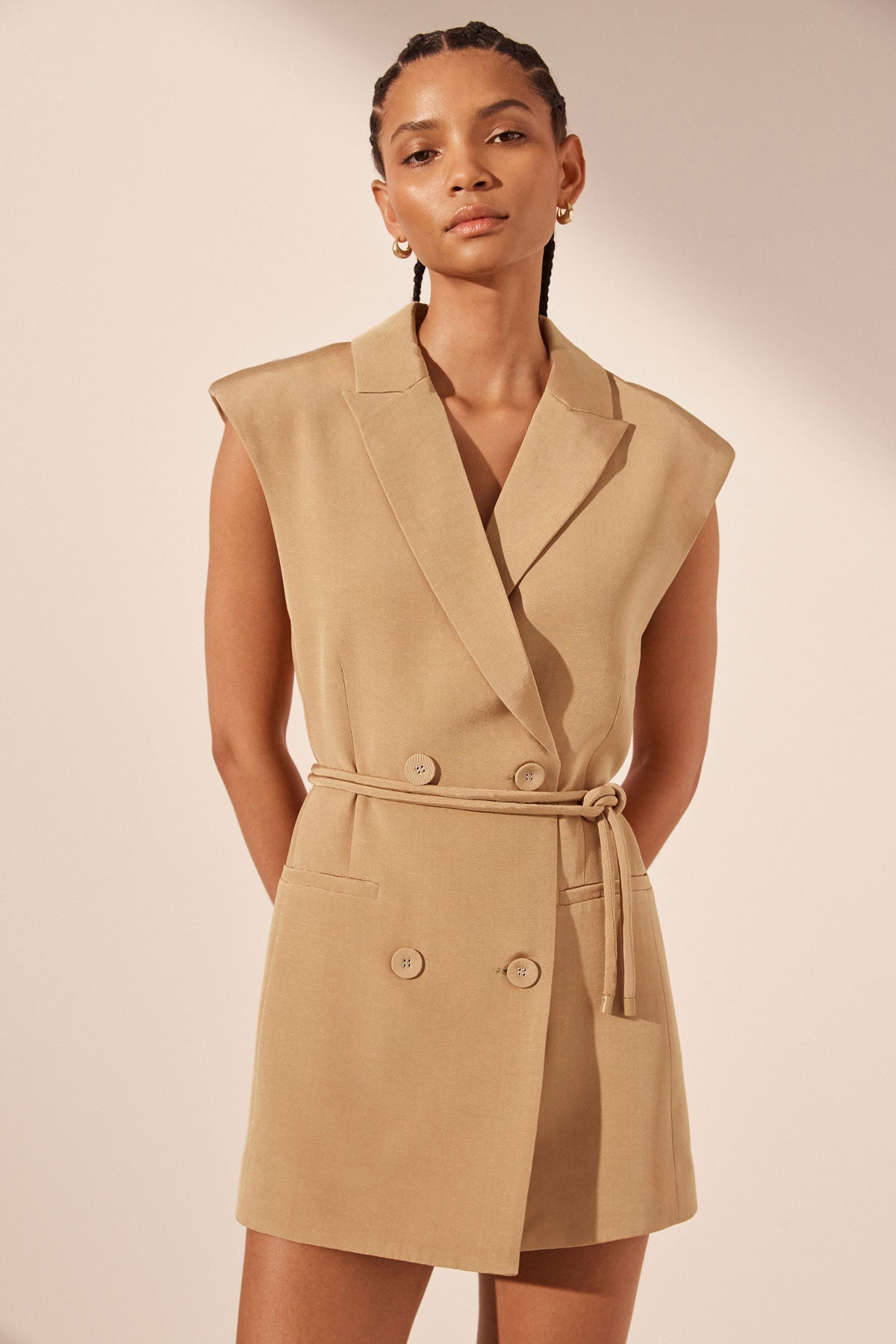 Vento Sleeveless Blazer Dress