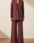 Sara Drop Lapel Side Split Blazer