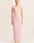 Lani Strapless Draped Maxi Dress - Fairyfloss