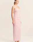 Lani Strapless Draped Maxi Dress - Fairyfloss