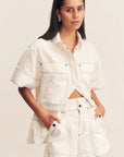 Hana High Waisted Flared Short
