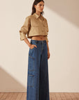 Tovere Wide Leg Cargo Jean