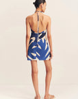 Edward Silk Halter Mini Dress