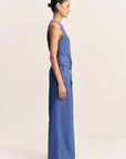 Asher Wide Leg Pant - Ocean Blue