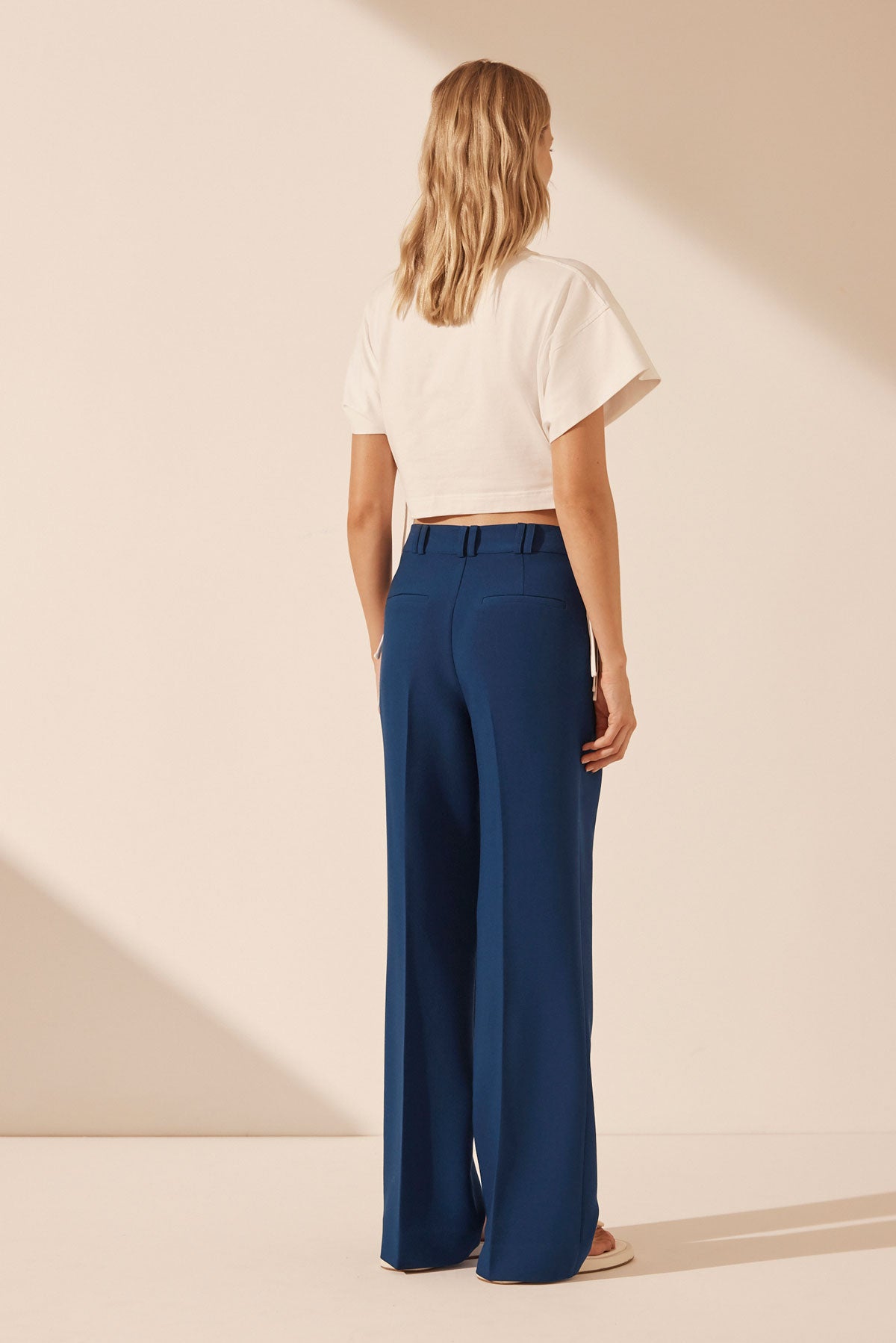 Irena Mid Rise Pant - Ocean