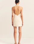 Irena Tailored Wrap Mini Dress - Rice