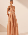 Hele One Shoulder Tiered Maxi Dress