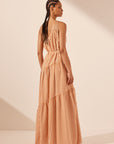 Hele One Shoulder Tiered Maxi Dress