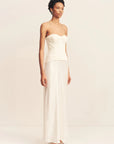 Luminous Lace Strapless Bustier - Ivory