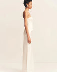 Luminous Lace Strapless Bustier - Ivory
