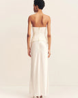 Luminous Lace Strapless Bustier - Ivory