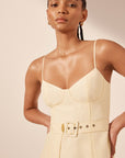 Limon Panelled Bustier Maxi Dress