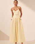 Limon Panelled Bustier Maxi Dress