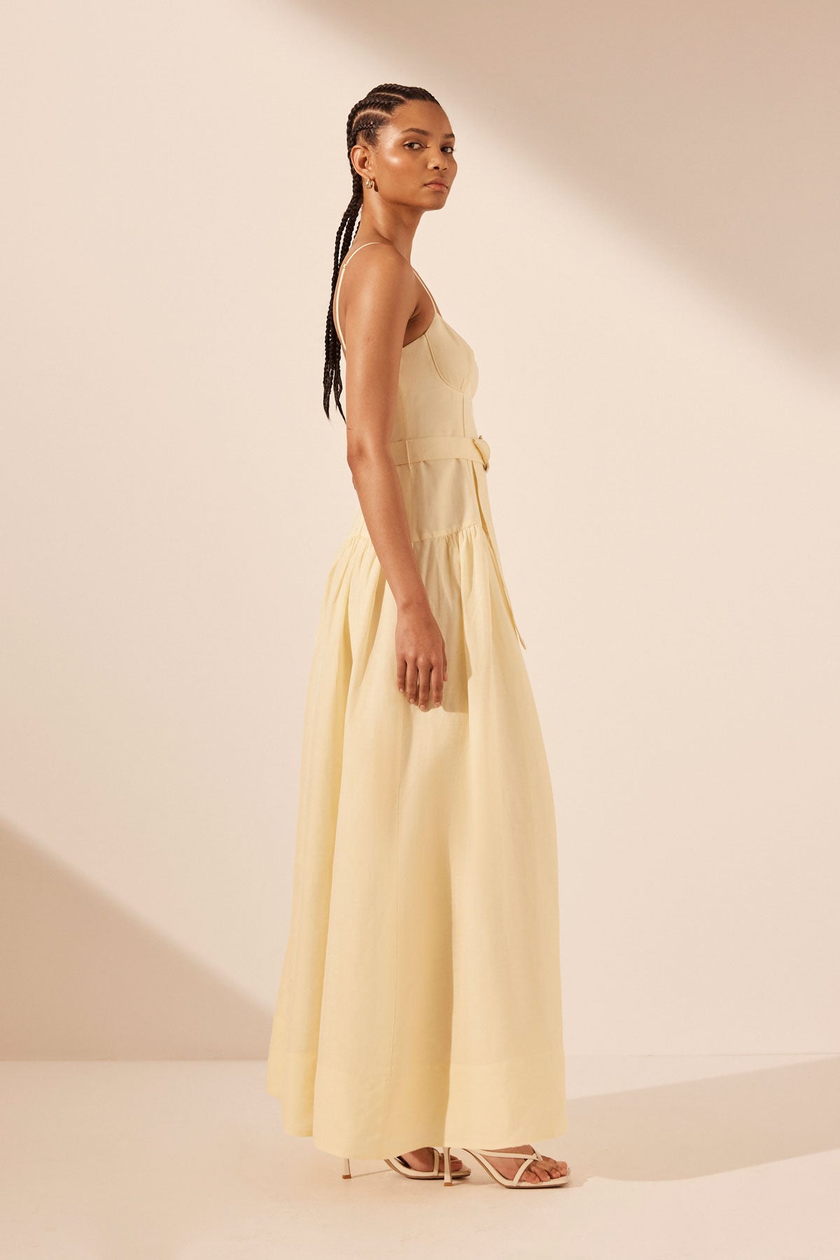 Limon Panelled Bustier Maxi Dress