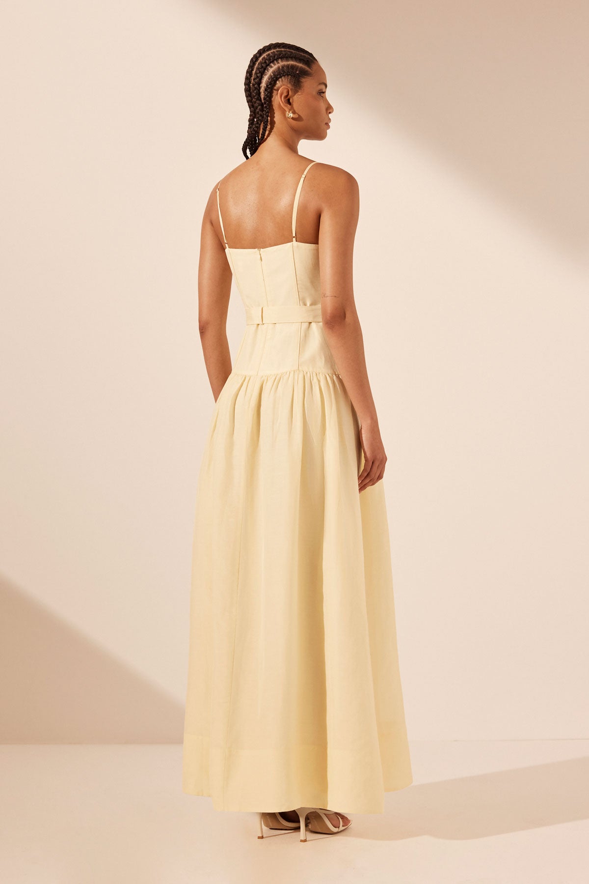 Limon Panelled Bustier Maxi Dress