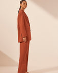 Irena Oversized Blazer - Brick Orange