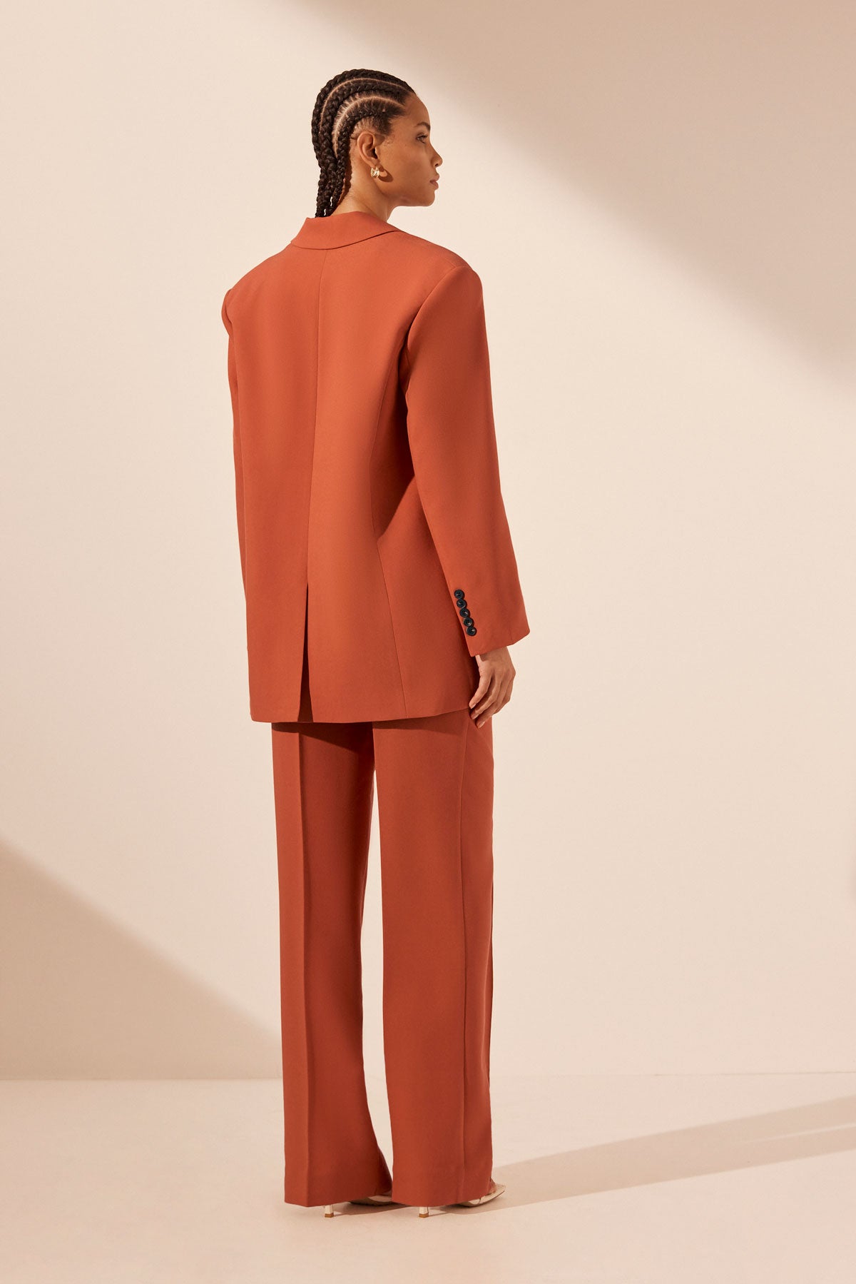 Irena Oversized Blazer - Brick Orange