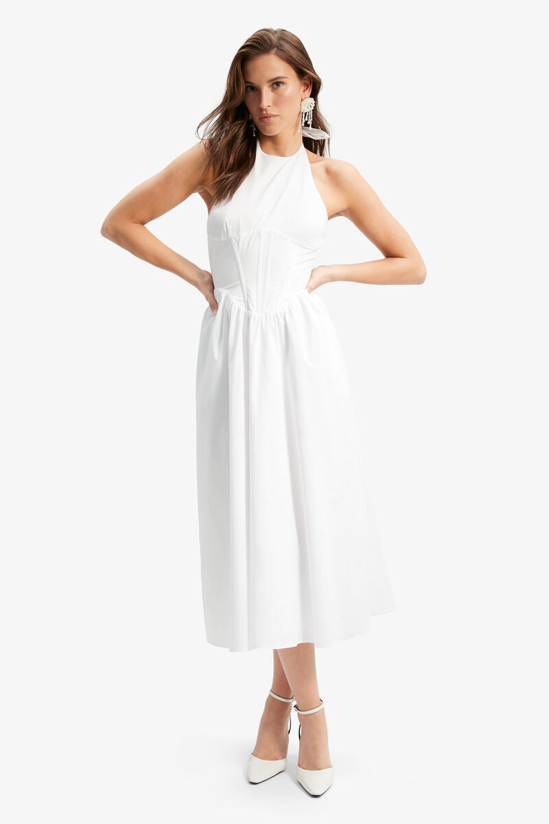 Kylen Poplin Midi Dress