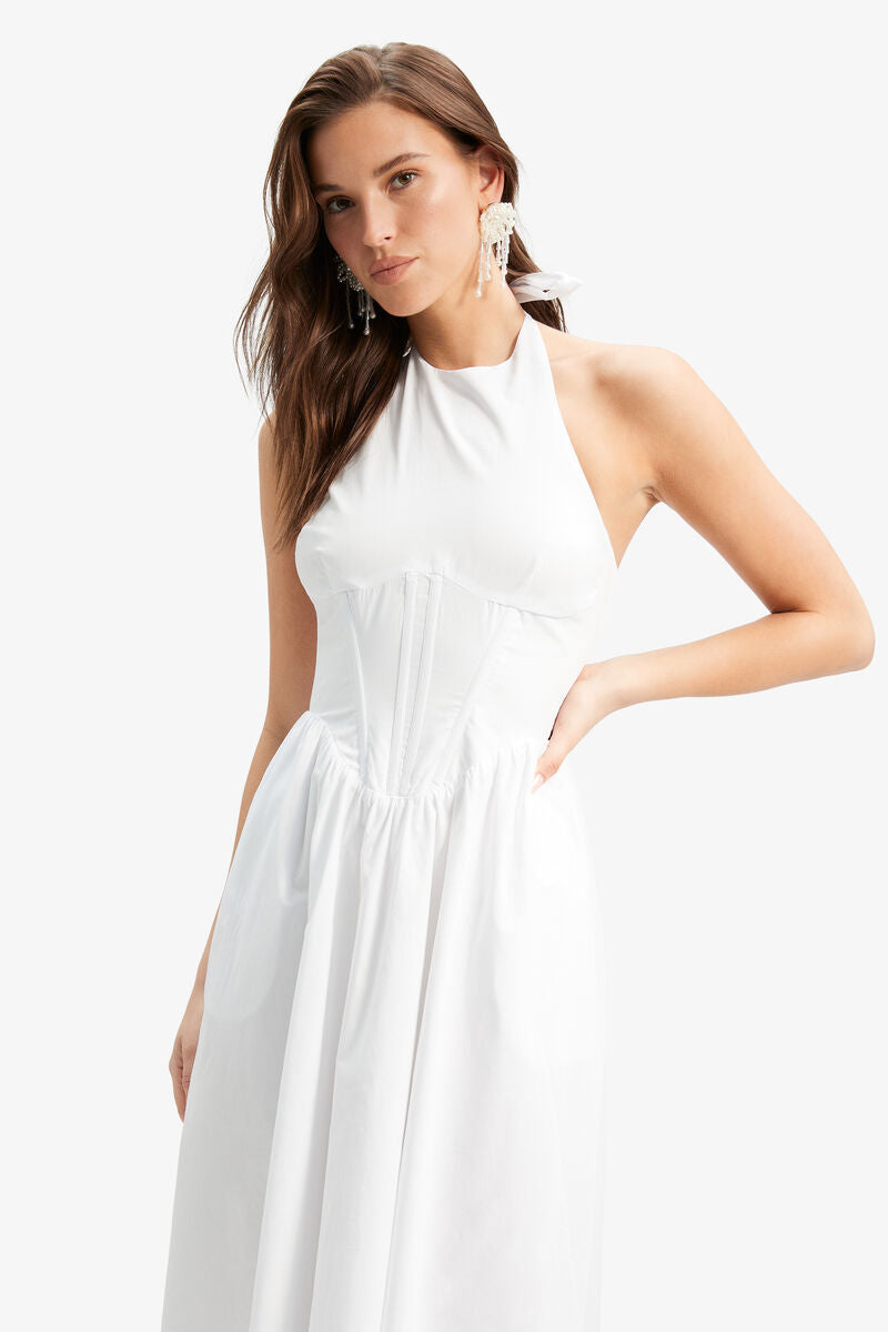 Kylen Poplin Midi Dress