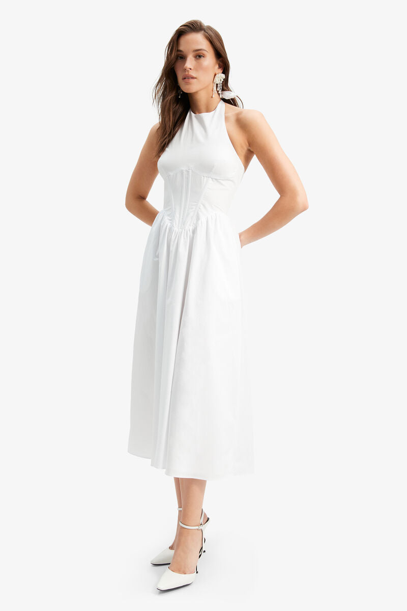 Kylen Poplin Midi Dress