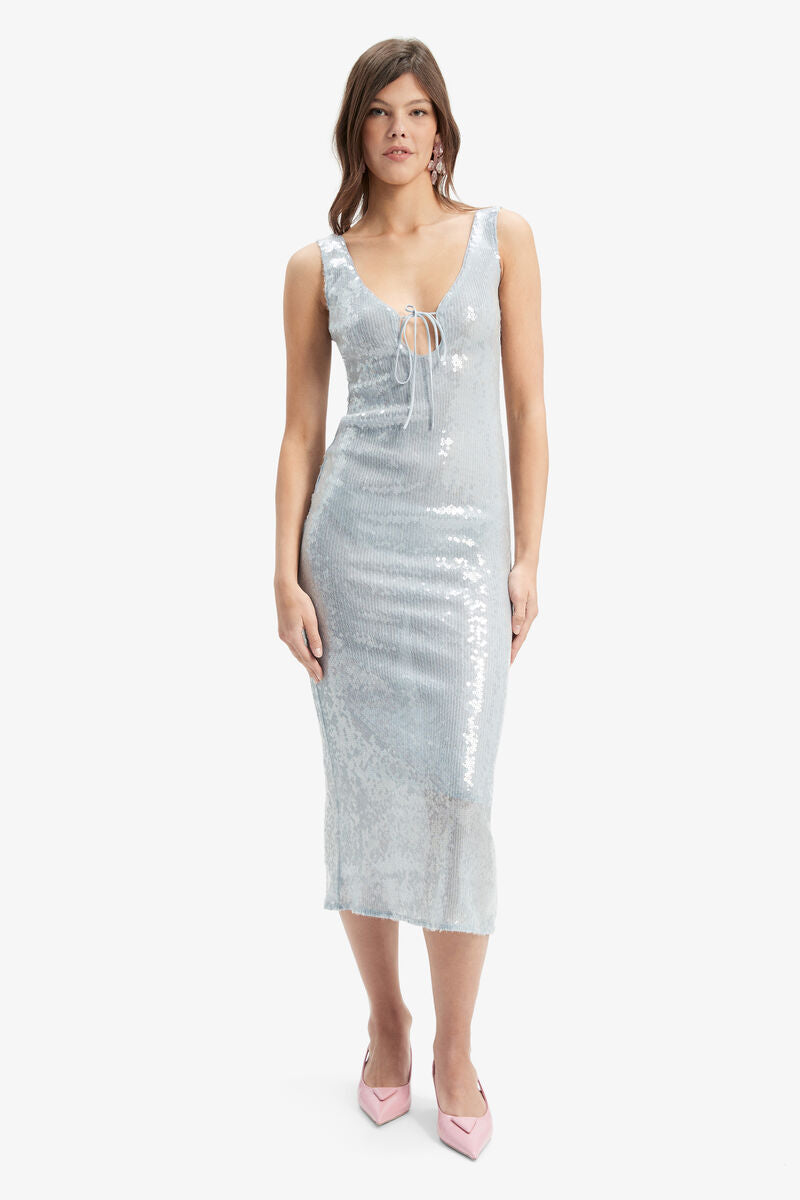 Isha Sequin Midi Dress