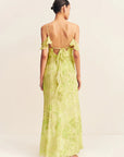 Miller Ruffle Cowl Maxi Dress