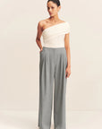 Asher Wide Leg Pant - Smoke Grey