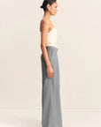 Asher Wide Leg Pant - Smoke Grey