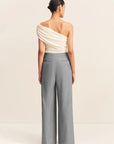 Asher Wide Leg Pant - Smoke Grey