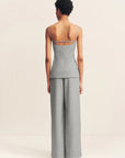 Asher Tailored Top - Smoke Grey