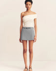 Asher Mini Skirt - Smoke Grey