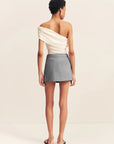 Asher Mini Skirt - Smoke Grey