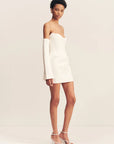 Oakley Strapless Draped Mini Dress - Ivory