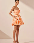 Larissa Draped Bubble Mini Dress