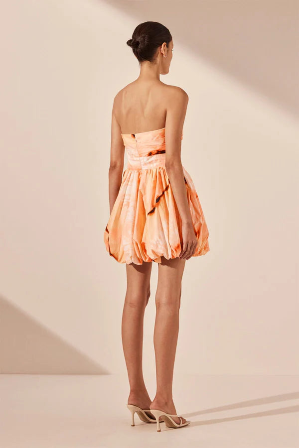 Larissa Draped Bubble Mini Dress