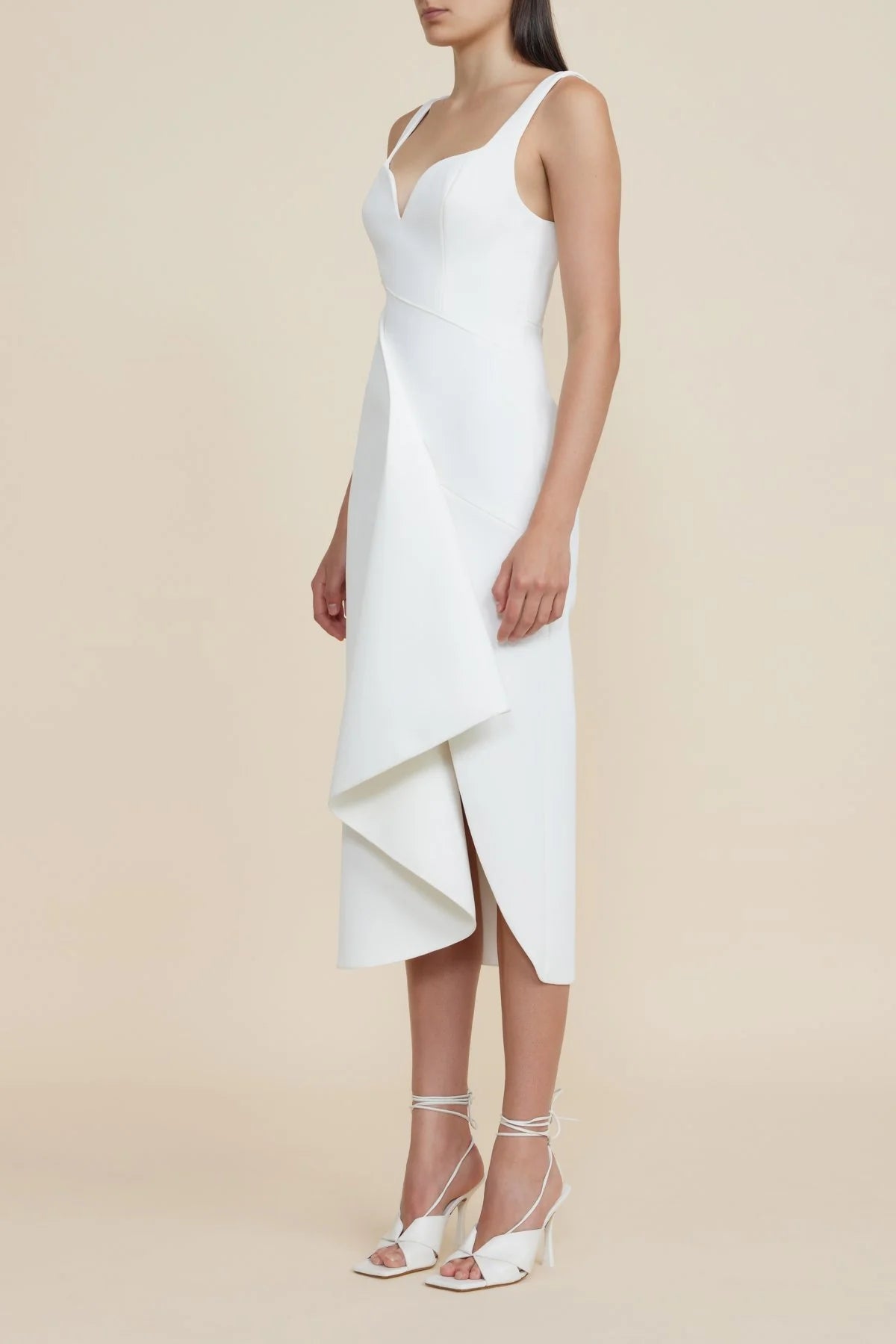 Gowrie Midi Dress in Ivory