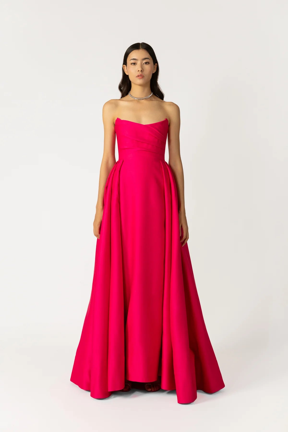 Barbara Gown in Hot Pink