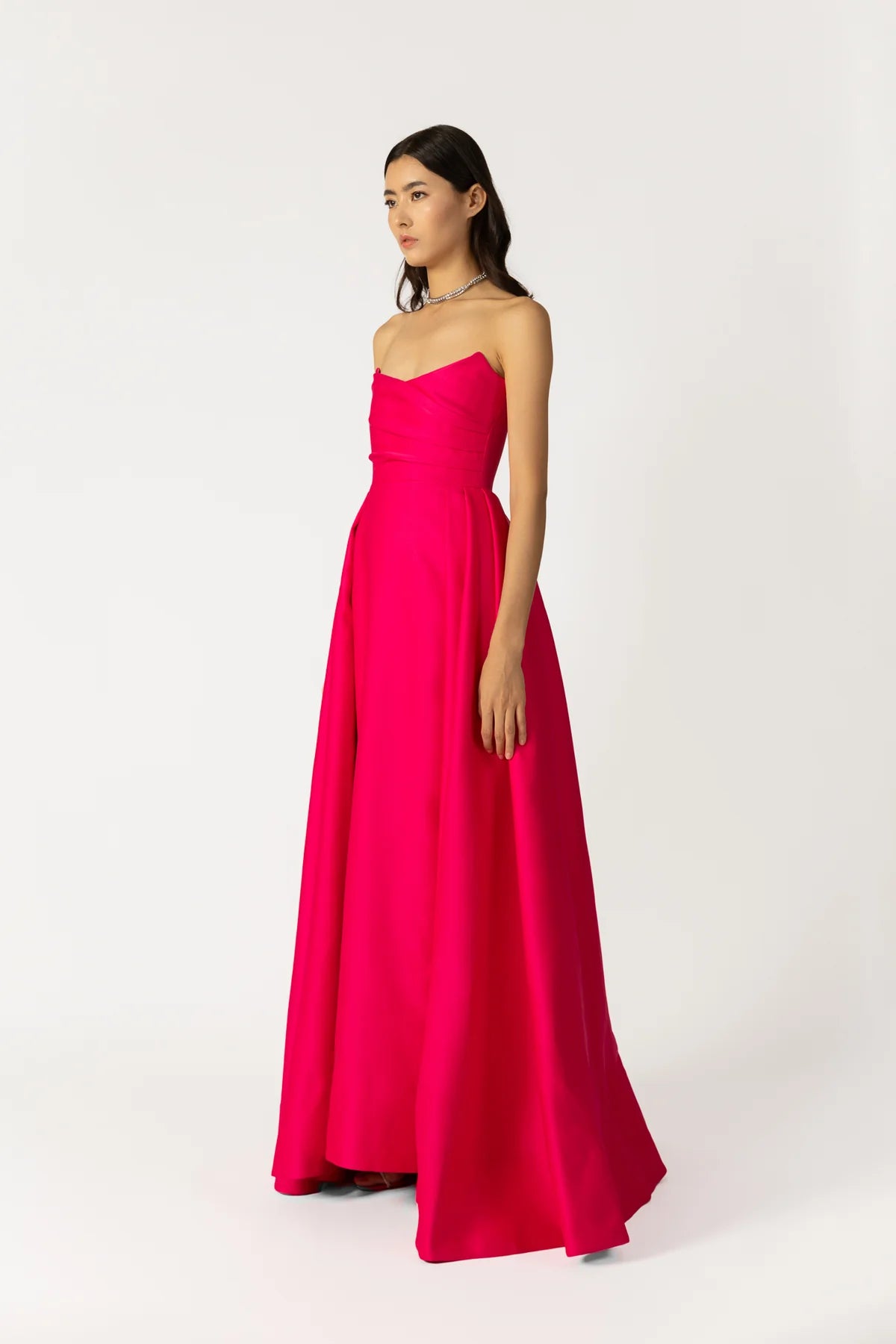 Barbara Gown in Hot Pink