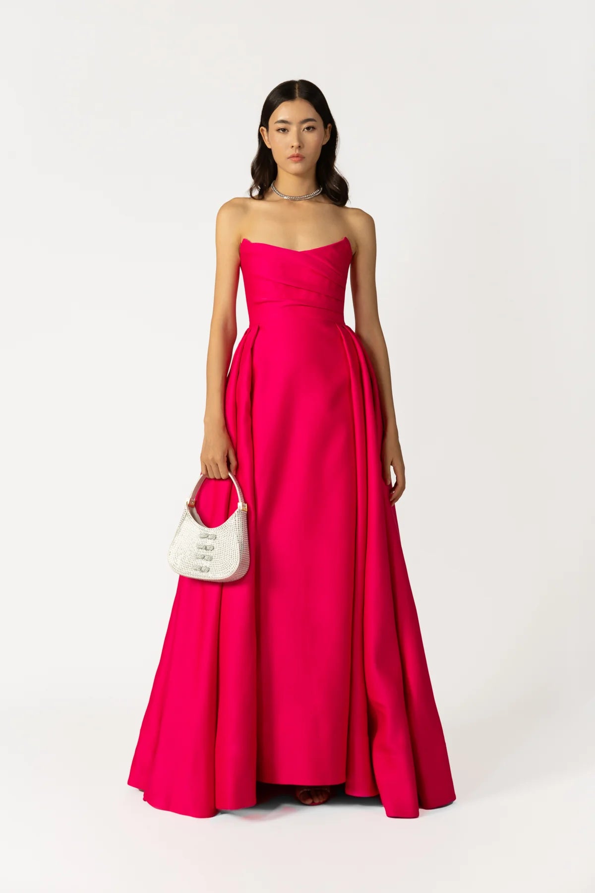 Barbara Gown in Hot Pink