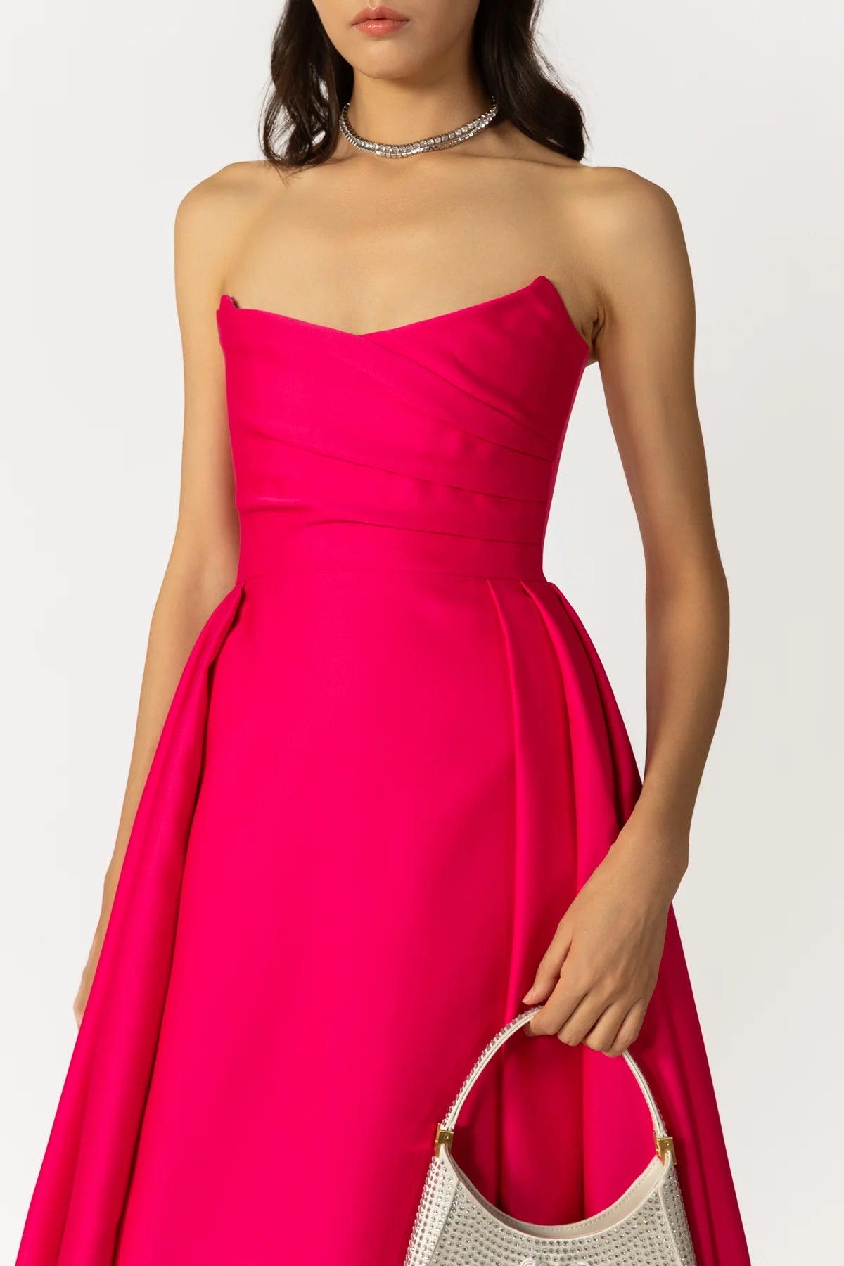 Barbara Gown in Hot Pink