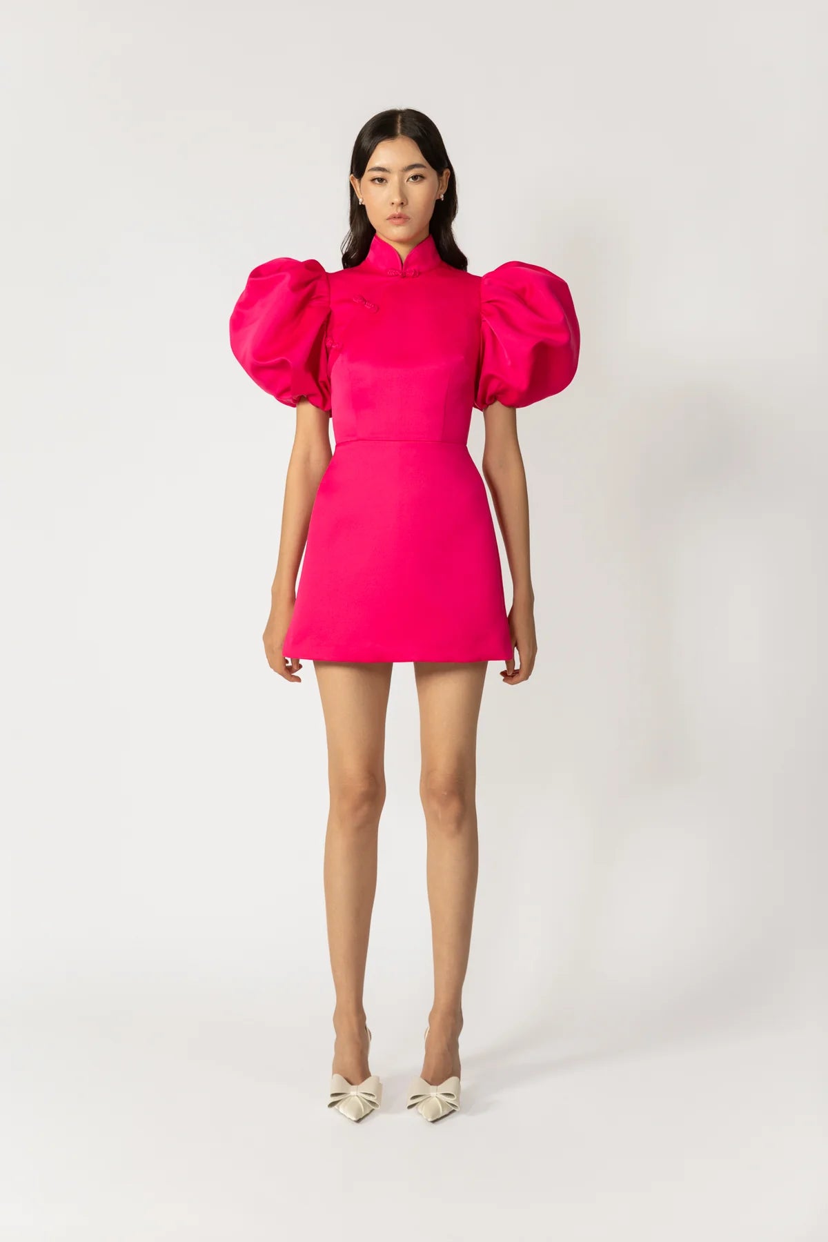 Beth Mini Dress in Hot Pink