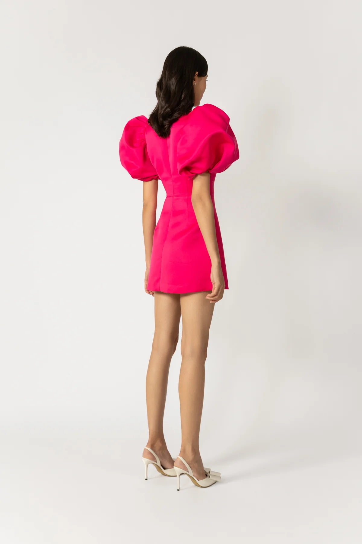 Beth Mini Dress in Hot Pink