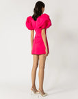 Beth Mini Dress in Hot Pink