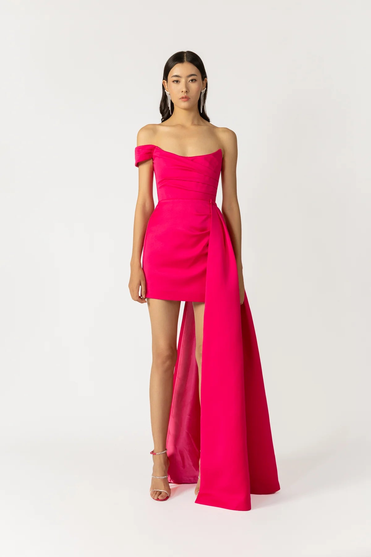 Brenda Mini Dress in Hot Pink